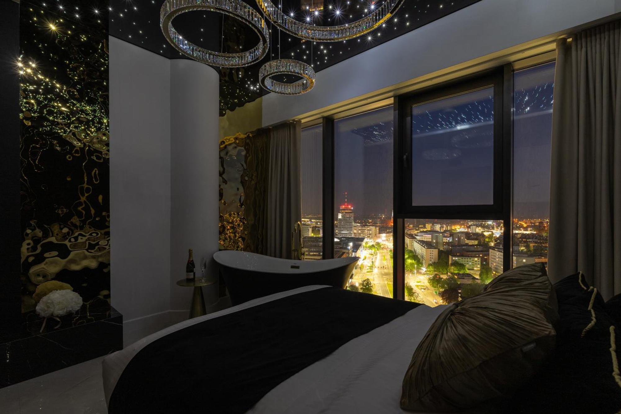 Goldstar Apartament- Wanna Z Widokiem, 19 Pietro, Hanza Tower Apartment Szczecin